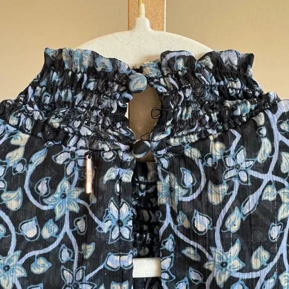 MISA Los Angeles x Revolve Gianna Mini Dress Nightshade Flora M NWT - Picture 4 of 7